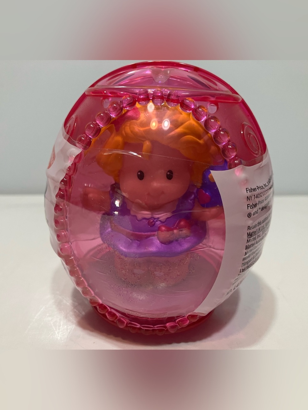 Fisher-Price Little People 2006 Sarah Lynn Figure in Pink Easter Egg NIP